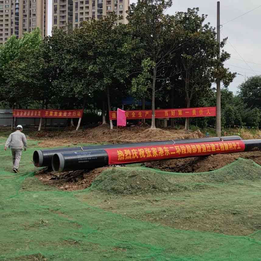 江苏张家港东二环段局部管道迁建工程项目开工(图1)