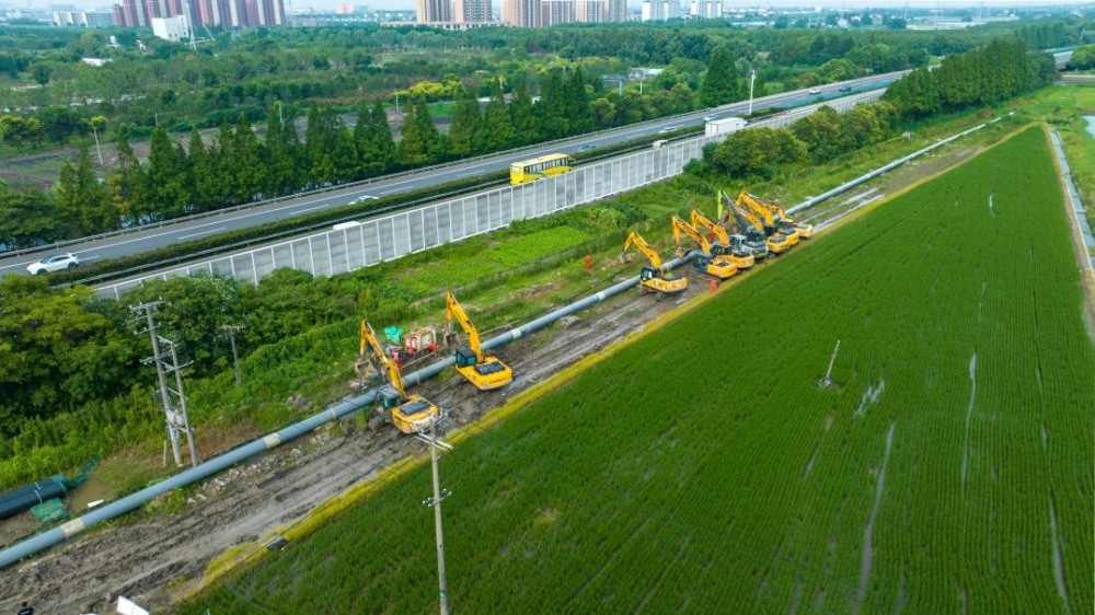 长三角一体化示范项目——沪苏天然气管道联络线工程建设进入冲刺阶段(图1) 长三角一体化示范项目——沪苏天然气管道联络线工程建设进入冲刺阶段(图1)