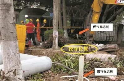 野蛮施工致燃气管道泄漏，城管开出6万元罚单严惩第三方损毁燃气设施行为(图1)