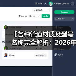 【各种管道材质及型号名称完全解析:2026年最全选购指南】(图2) 【各种管道材质及型号名称完全解析:2026年最全选购指南】(图2)