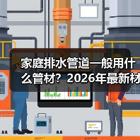 家庭排水管道一般用什么管材?2026年最新材质对比,选错后悔十年!(图1) 家庭排水管道一般用什么管材?2026年最新材质对比,选错后悔十年!(图1)