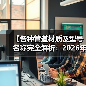 【各种管道材质及型号名称完全解析：2026年最全选购指南】（图4）