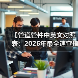 【管道管件中英文对照表:2026年最全速查指南,看完少走3年弯路】(图1) 【管道管件中英文对照表:2026年最全速查指南,看完少走3年弯路】(图1)