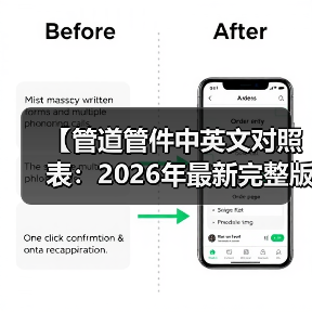 【管道管件中英文对照表:2026年最新完整版,工程师必备工具】(图3) 【管道管件中英文对照表:2026年最新完整版,工程师必备工具】(图3)