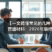 【一文搞懂常见的几种管道材料：2026年装修必看指南】（图1）