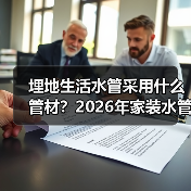 埋地生活水管采用什么管材?2026年家装水管选择完全指南(图4) 埋地生活水管采用什么管材?2026年家装水管选择完全指南(图4)