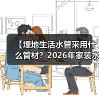 【埋地生活水管采用什么管材?2026年家装水管选择完全指南】(图1) 【埋地生活水管采用什么管材?2026年家装水管选择完全指南】(图1)