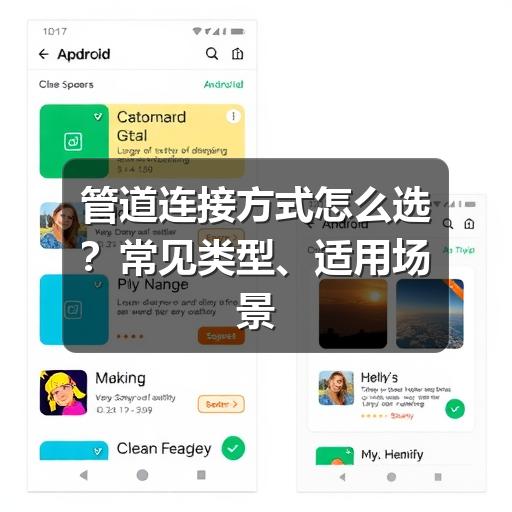 管道连接方式怎么选?常见类型、适用场景与施工要点(图1) 管道连接方式怎么选?常见类型、适用场景与施工要点